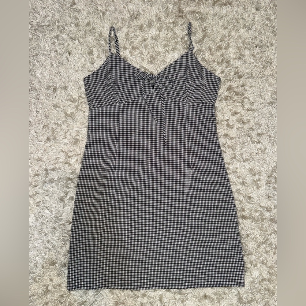 Black and White Houndstooth Dress